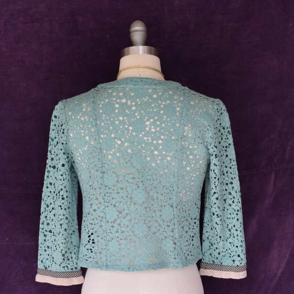 ETRO crochet Lace Bolero short dress blazer jacket - Picture 6 of 7